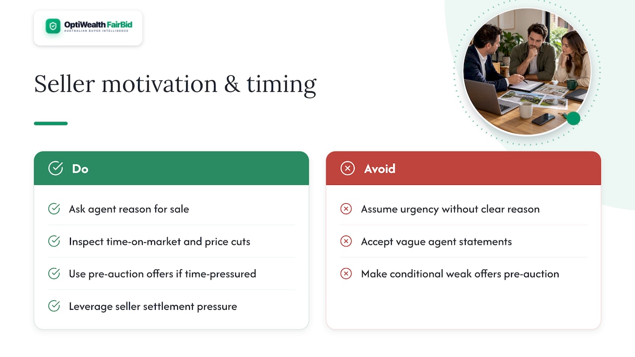 Establishing seller motivation and timing — overview diagram