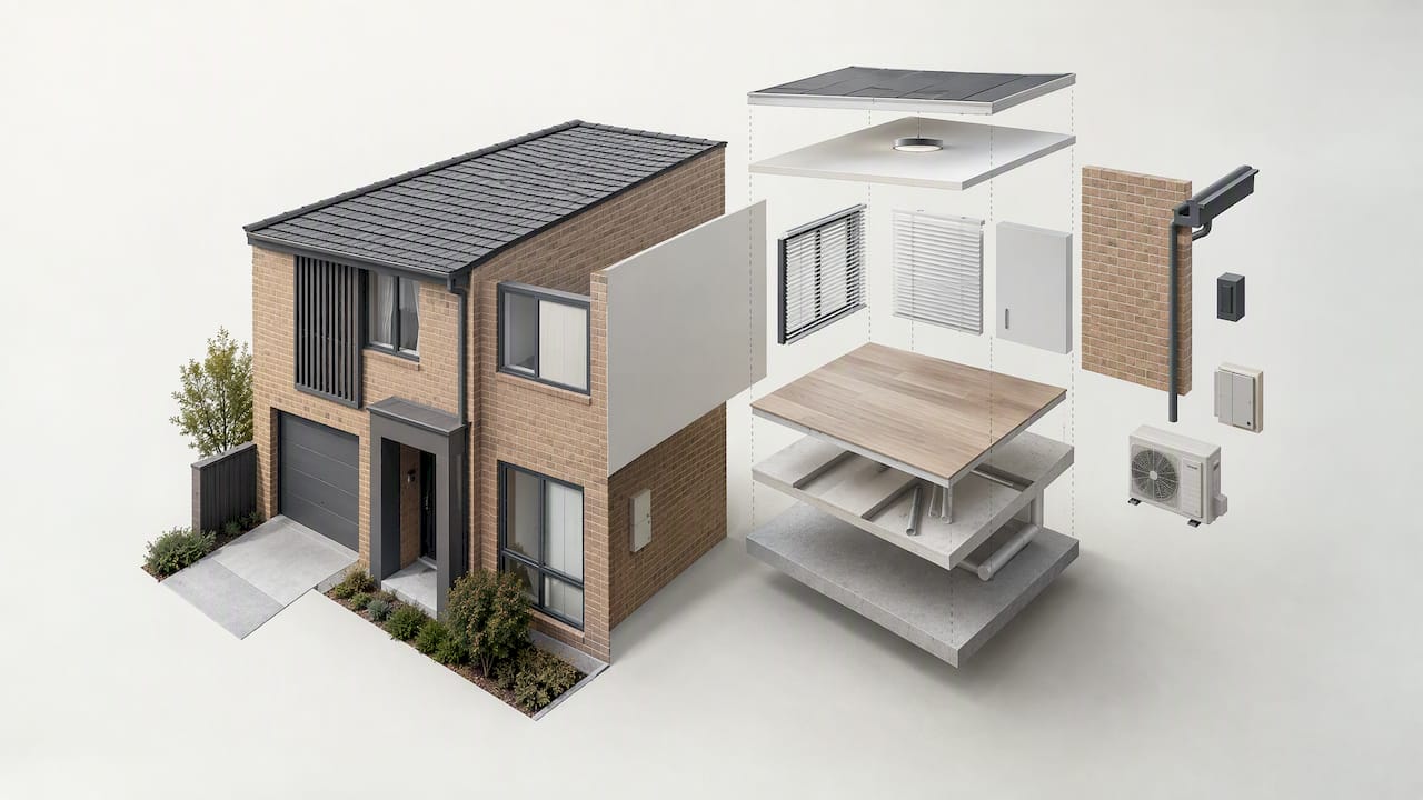 Itemised Australian property depreciation components